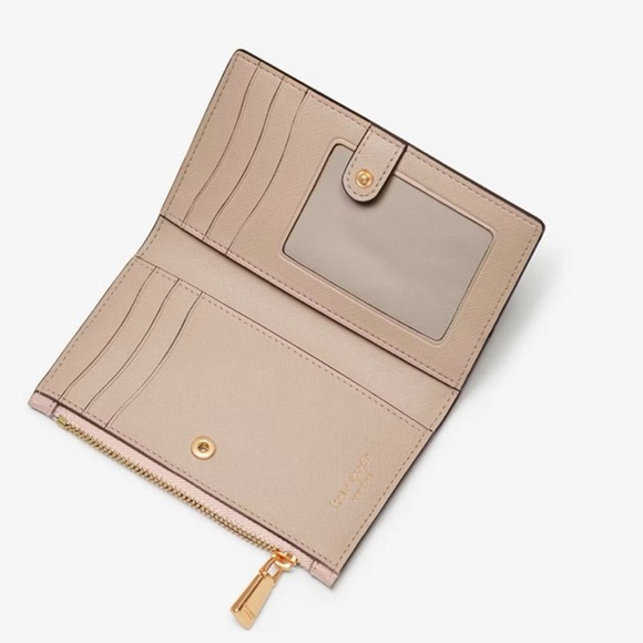 Kate Spade Pink Wallet Minimalist Design Saffiano Texture - Picture 2 of 3